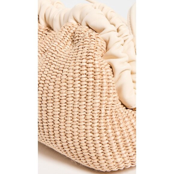 Mansur Gavriel Mini Cloud Clutch in Natural & Jasmine New Womens Crossbody Bag - Picture 4 of 14